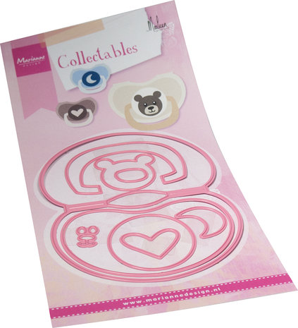 Marianne Design Collectables Dies by Marleen Bag Topper Pacifier (COL1522) (DISCONTINUED) Marianne Design Collectables Dies by Marleen Bag Topper Pacifier (COL1522) (DISCONTINUED)