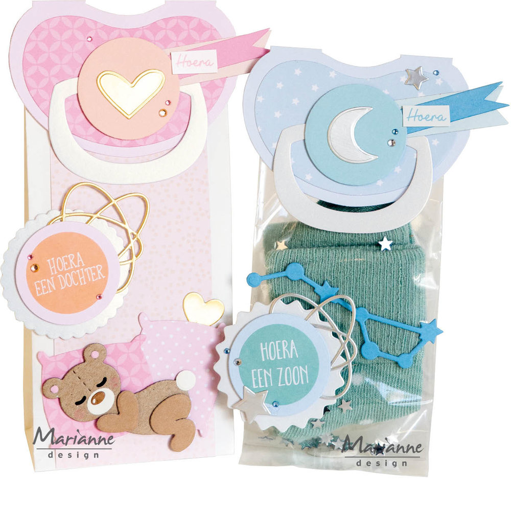 Marianne Design Collectables Dies by Marleen Bag Topper Pacifier (COL1522) (DISCONTINUED) Marianne Design Collectables Dies by Marleen Bag Topper Pacifier (COL1522) (DISCONTINUED)