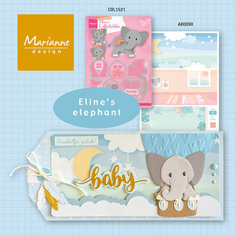 Marianne Design Collectables Dies Eline's Baby Elephant (COL1521) Marianne Design Collectables Dies Eline's Baby Elephant (COL1521)