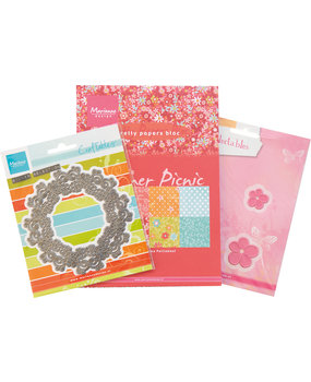 Marianne Design Pretty Papers Bloc/Craftables/Collectables Assorti Summer Picnic (PA4169) (DISCONTINUED)