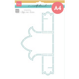 Marianne Design Craft Stencil A4 Anja's Tulip Card (PS8137) (DISCONTINUED)