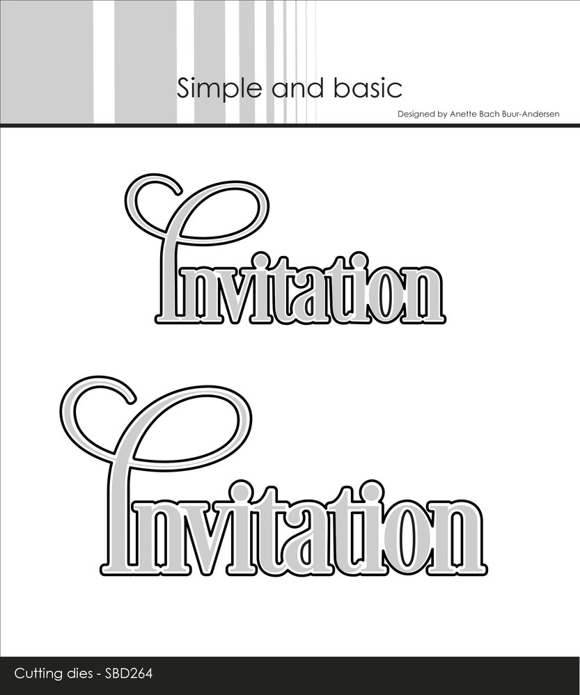 Simple and Basic Invitation Cutting Dies (SBD264) (DISCONTINUED)