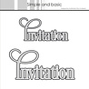 Simple and Basic Invitation Cutting Dies (SBD264) (OUTLET)