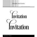 Simple and Basic Invitation Clear Stamps (SBC144) (DISCONTINUED)