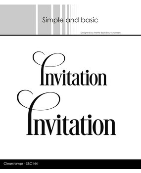 Simple and Basic Invitation Clear Stamps (SBC144) (OUTLET)