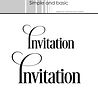 Simple and Basic Invitation Clear Stamps (SBC144) (OUTLET)