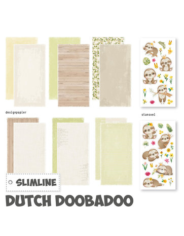 Dutch Doobadoo Crafty Paper Slimline Sloths (473.005.006) (DISCONTINUED)