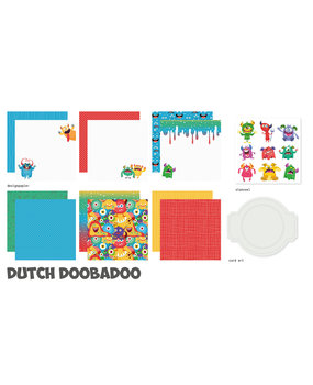 Dutch Doobadoo Crafty Paper 20x20 cm Monster House (473.005.030) (DISCONTINUED)