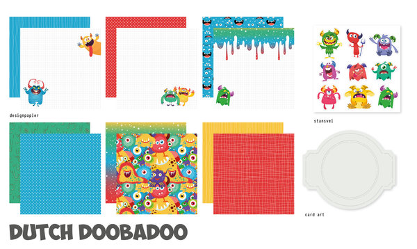 Dutch Doobadoo Crafty Paper 20x20 cm Monster House (473.005.030) (DISCONTINUED) Dutch Doobadoo Crafty Paper 20x20 cm Monster House (473.005.030) (DISCONTINUED)