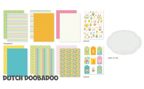 Dutch Doobadoo Crafty Kit A5 Easter Bunnies (473.005.007) (DISCONTINUED) Dutch Doobadoo Crafty Kit A5 Easter Bunnies (473.005.007) (DISCONTINUED)