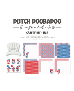 Dutch Doobadoo Crafty Kit 20x20 cm USA (473.005.039) (DISCONTINUED)