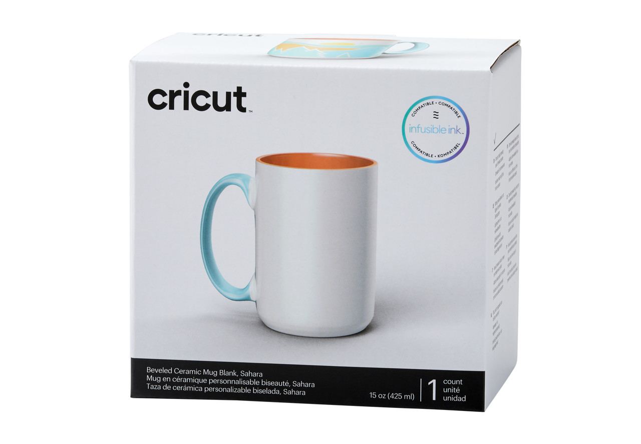Cricut Beveled Ceramic Mug Blank Sahara 440ml (1pcs) (2009396) (DISCONTINUED)