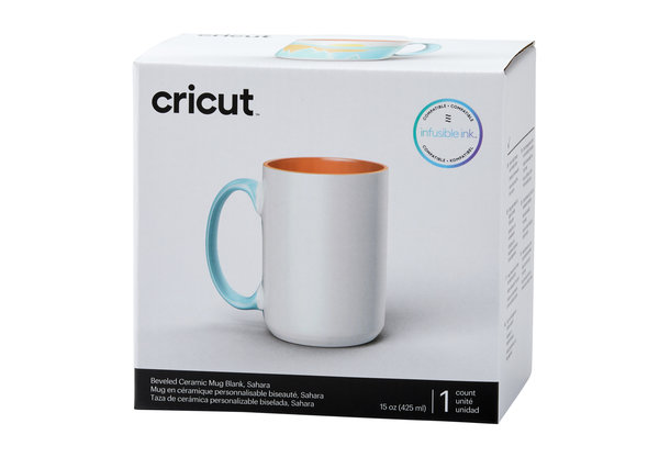 Cricut Beveled Ceramic Mug Blank Sahara 440ml (1pcs) (2009396) (DISCONTINUED)