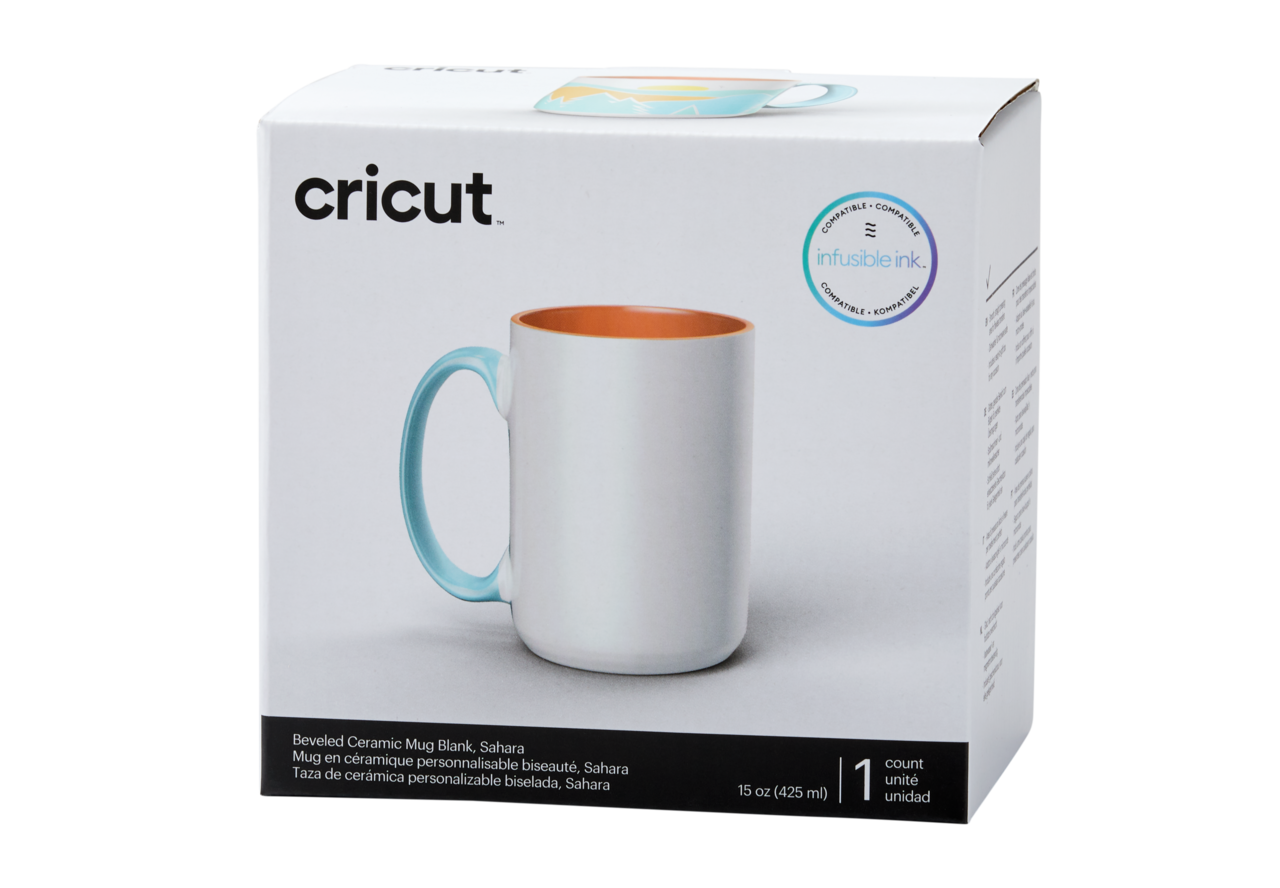 Cricut Beveled Ceramic Mug Blank Sahara 440ml (1pcs) (2009396) (DISCONTINUED)