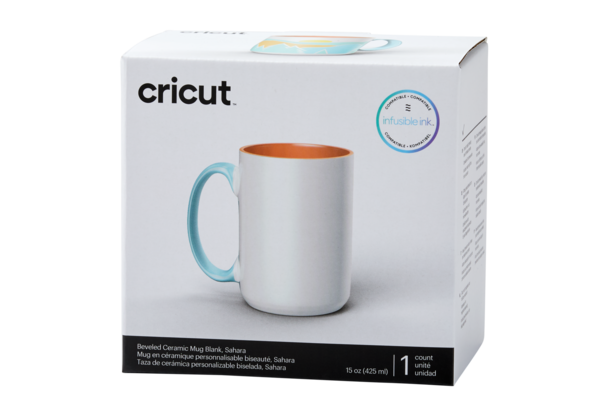 Cricut Beveled Ceramic Mug Blank Sahara 440ml (1pcs) (2009396) (DISCONTINUED)