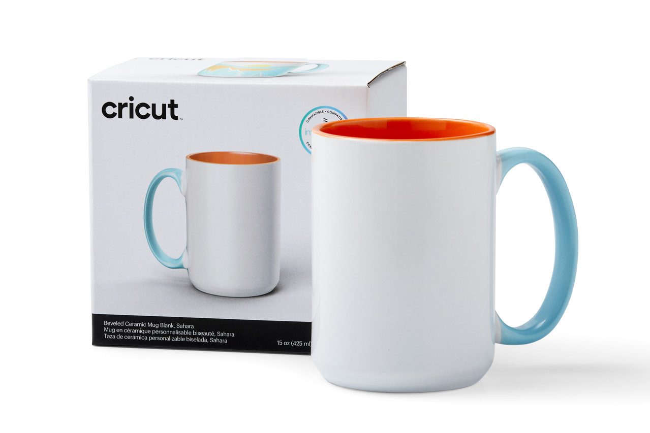 Cricut Beveled Ceramic Mug Blank Sahara 440ml (1pcs) (2009396) (DISCONTINUED)