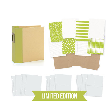 Simple Stories SN@P! Limited Edition Binder 6x8 Inch Lime (10777) Simple Stories SN@P! Limited Edition Binder 6x8 Inch Lime (10777)