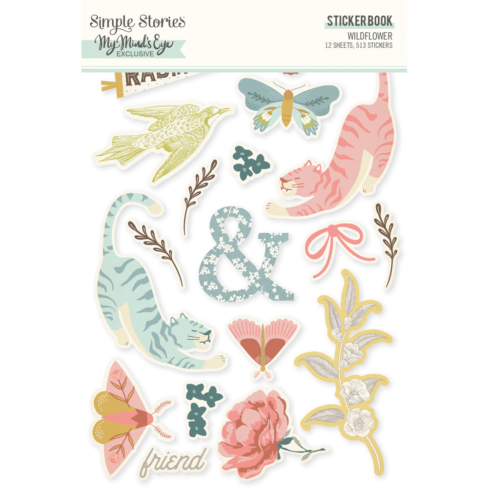 Simple Stories Wildflower Sticker Book (19520) (OUTLET)