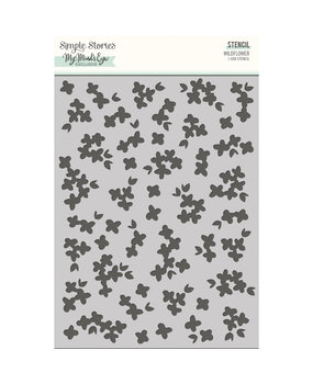 Simple Stories Wildflower Stencil Wild Flower (SIS19526) (DISCONTINUED)