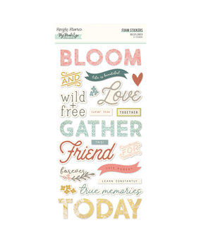 Simple Stories Wildflower Foam Stickers (SIS19522) (OUTLET)