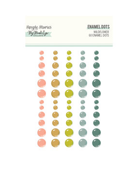 Simple Stories Wildflower Enamel Dots (SIS19524) (DISCONTINUED)