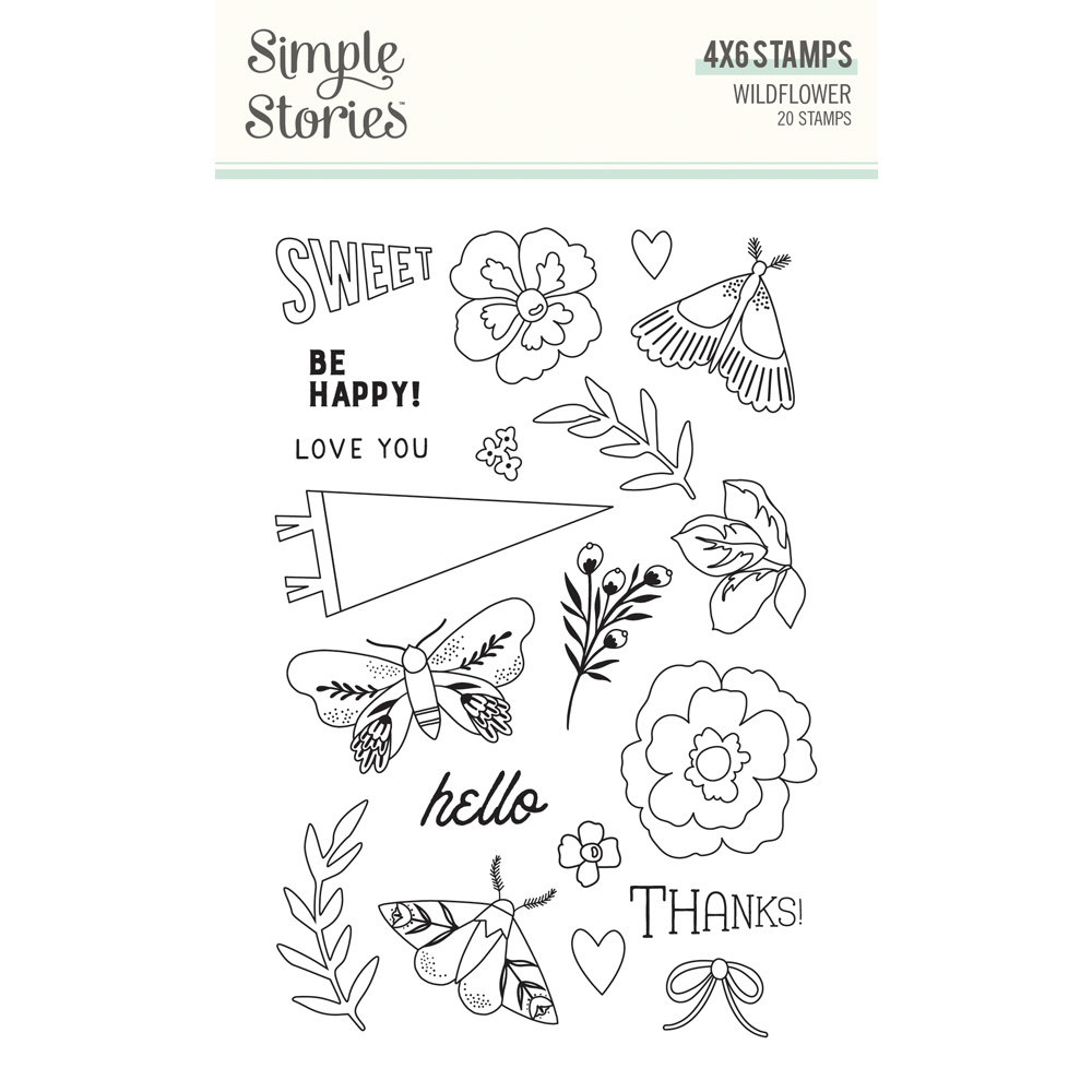 Simple Stories Wildflower Clear Stamps (19515) (OUTLET)