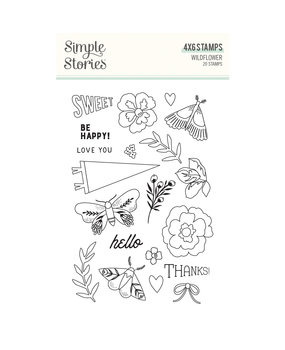 Simple Stories Wildflower Clear Stamps (19515) (OUTLET)