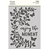 Simple Vintage Life in Bloom Stencil Enjoy the Moment (19741) (DISCONTINUED)
