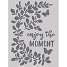 Simple Stories Simple Vintage Life in Bloom Stencil Enjoy the Moment (19741) (DISCONTINUED)