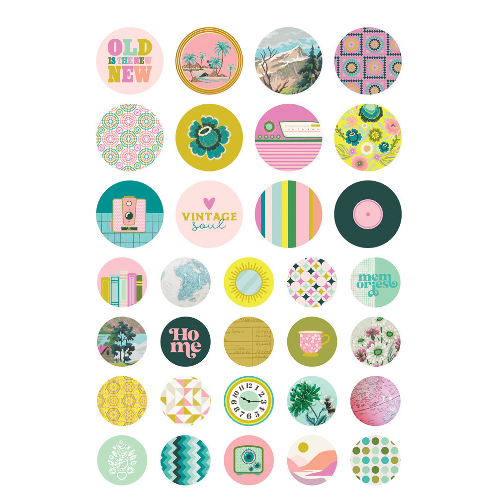 Simple Stories Flea Market Sticker Book (19620) (OUTLET)