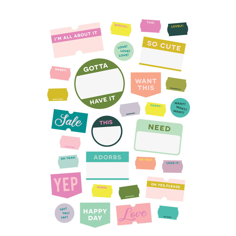 Simple Stories Flea Market Sticker Book (19620) (OUTLET)