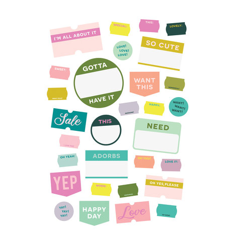 Simple Stories Flea Market Sticker Book (19620) (OUTLET)