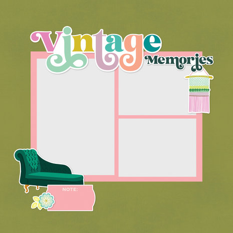 Simple Stories Flea Market Simple Pages Pieces (19627) (DISCONTINUED)