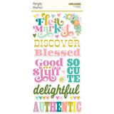 Simple Stories Flea Market Foam Stickers (19622) (OUTLET)