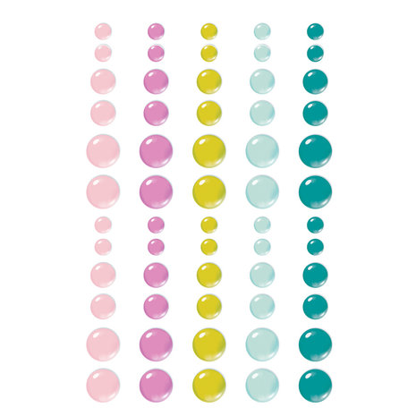 Simple Stories Flea Market Enamel Dots (19624) (DISCONTINUED)