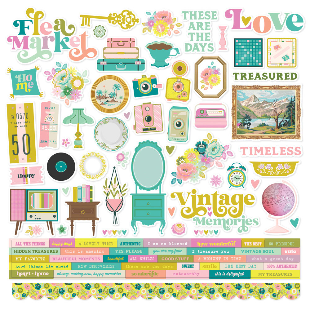 Simple Stories Flea Market Collection Kit (19600) (DISCONTINUED)