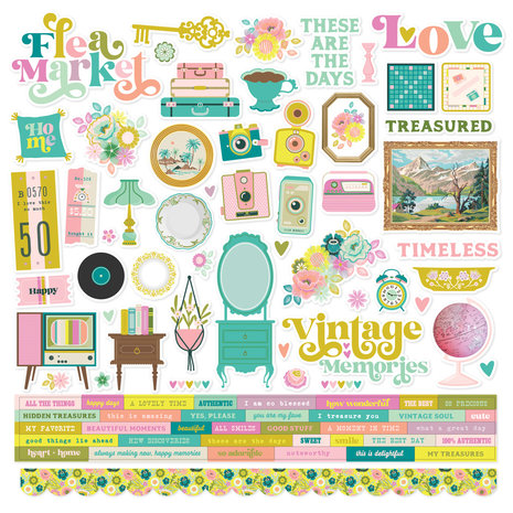 Simple Stories Flea Market Collection Kit (19600) (DISCONTINUED)