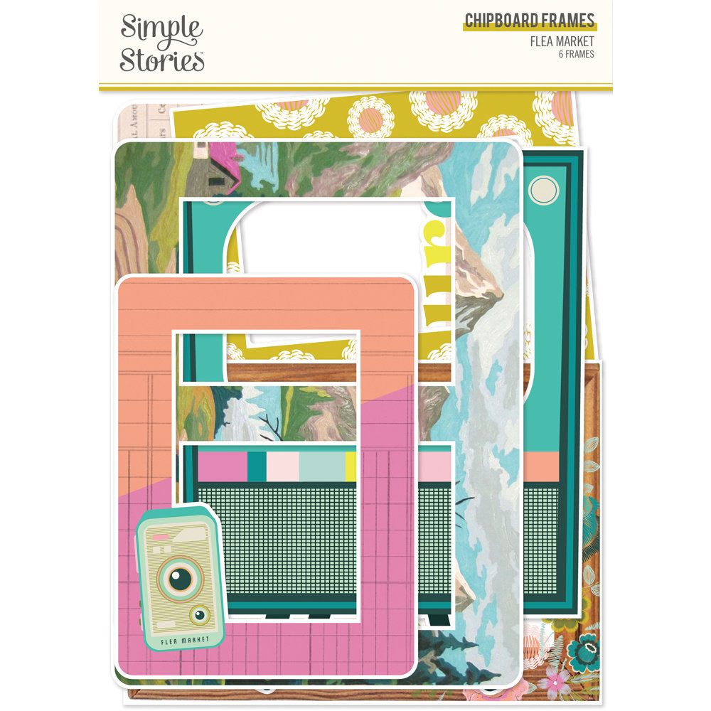 Simple Stories Flea Market Chipboard Frames (19621) (DISCONTINUED)
