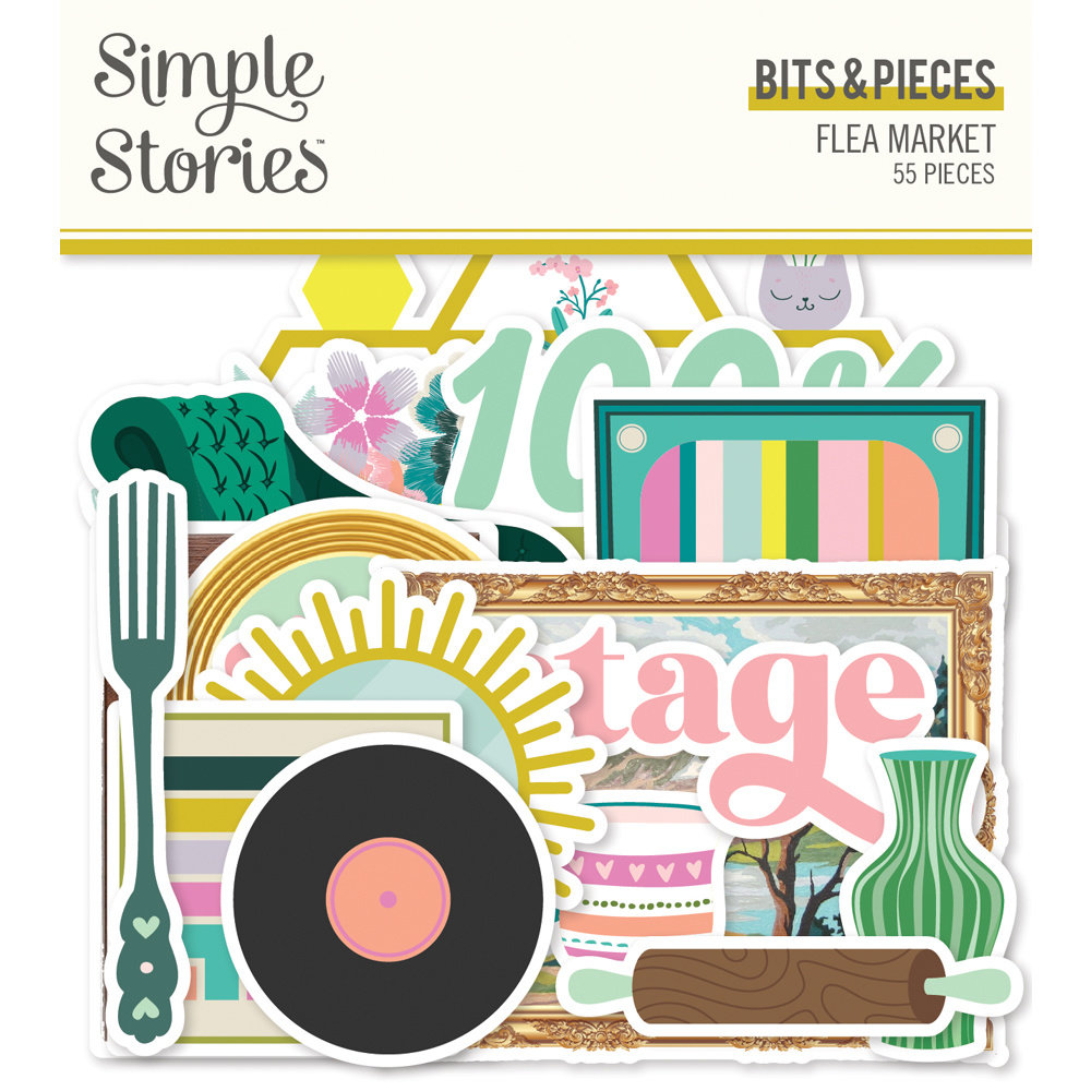 Simple Stories Flea Market Bits & Pieces (19617) (OUTLET)
