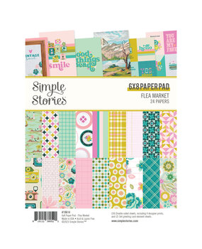 Simple Stories Flea Market 6x8 Inch Paper Pad (19614) (DISCONTINUED)