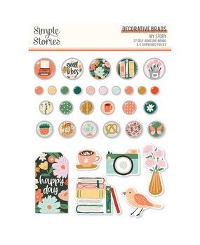 Simple Stories My Story Decorative Brads (19323) (OUTLET)