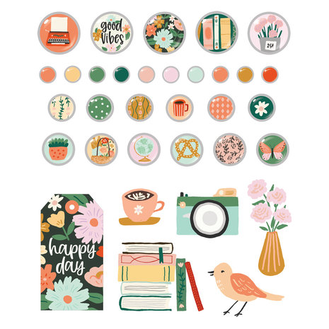 Simple Stories My Story Decorative Brads (19323) (DISCONTINUED)