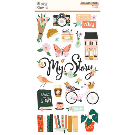 Simple Stories My Story Chipboard Stickers (19316) (OUTLET)
