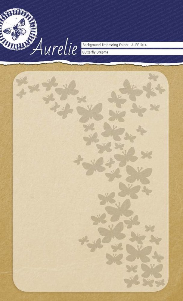 Aurelie Butterfly Dreams Background Embossing Folder (AUEF1014) (OUTLET)