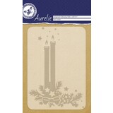 Aurelie Holy Candles Background Embossing Folder (AUEF1017) (OUTLET)