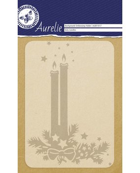 Aurelie Holy Candles Background Embossing Folder (AUEF1017) (OUTLET)