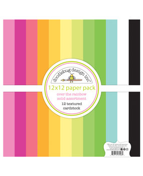 Doodlebug Design Over The Rainbow 12x12 Inch Textured Cardstock Assortment Pack (7996) (DISCONTINUED) Doodlebug Design Over The Rainbow 12x12 Inch Textured Cardstock Assortment Pack (7996) (DISCONTINUED)