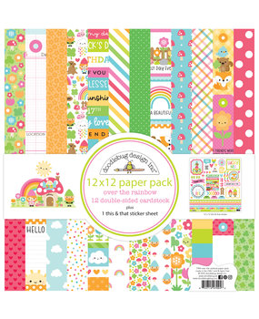 Doodlebug Design Over The Rainbow 12x12 Inch Paper Pack (7994) (DISCONTINUED) Doodlebug Design Over The Rainbow 12x12 Inch Paper Pack (7994) (DISCONTINUED)