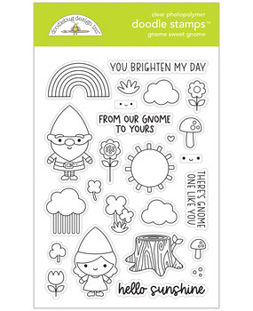 Doodlebug Design Gnome Sweet Gnome Doodle Stamps (7971) (DISCONTINUED)