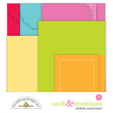 Doodlebug Design Rainbow Assortment Cards & Envelopes (7977) (DISCONTINUED)